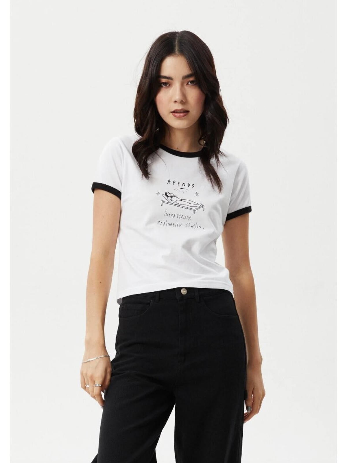 Afends - Baked Recycled Ringer Baby Tee - Velocity 21