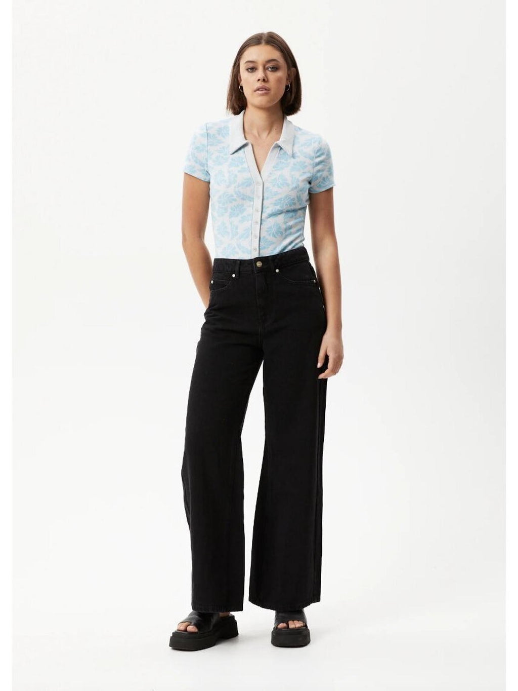 Afends - Billie Hemp Ribbed Floral Bodysuit - Velocity 21