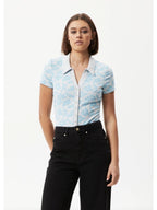 Afends - Billie Hemp Ribbed Floral Bodysuit - Velocity 21