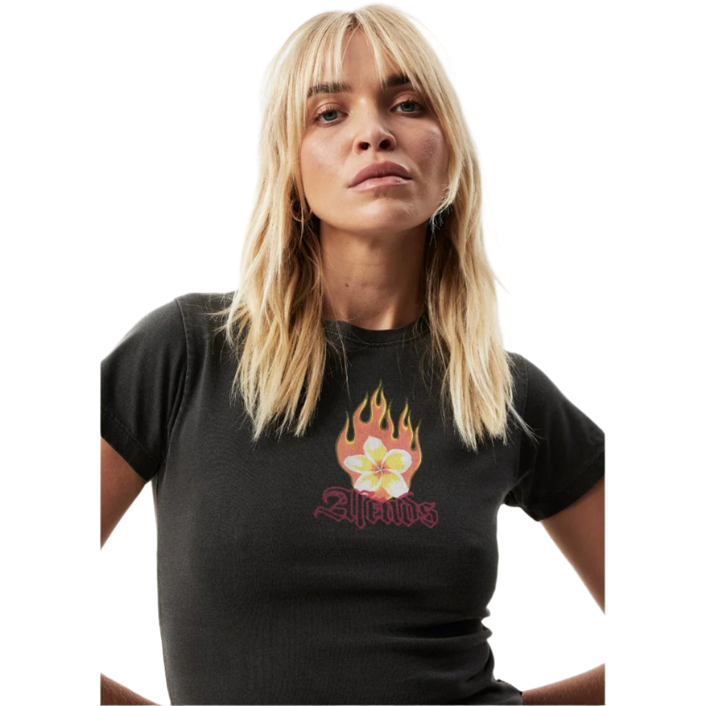 Afends - Burning Recycled Baby Tee - Velocity 21