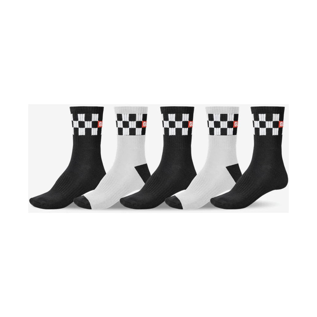 Globe - Checker Crew Sock - 5 Pack - Velocity 21