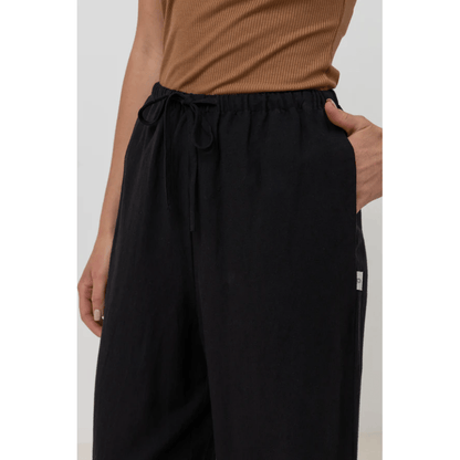 Rhythm - Classic Drawstring Pant - Black - Velocity 21