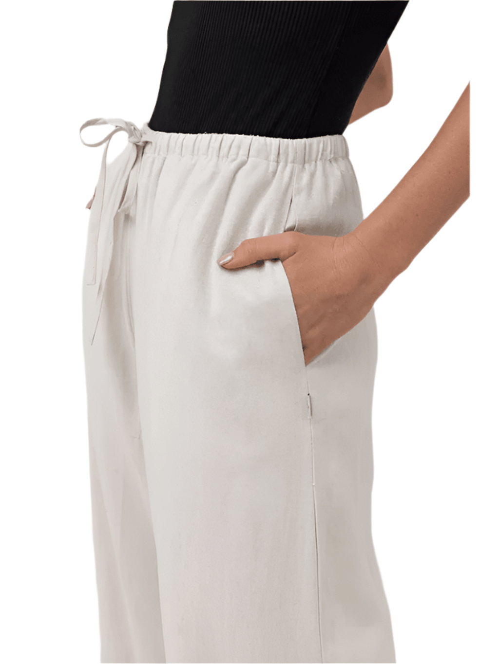 Rhythm - Classic Drawstring Pant - Oat - Velocity 21