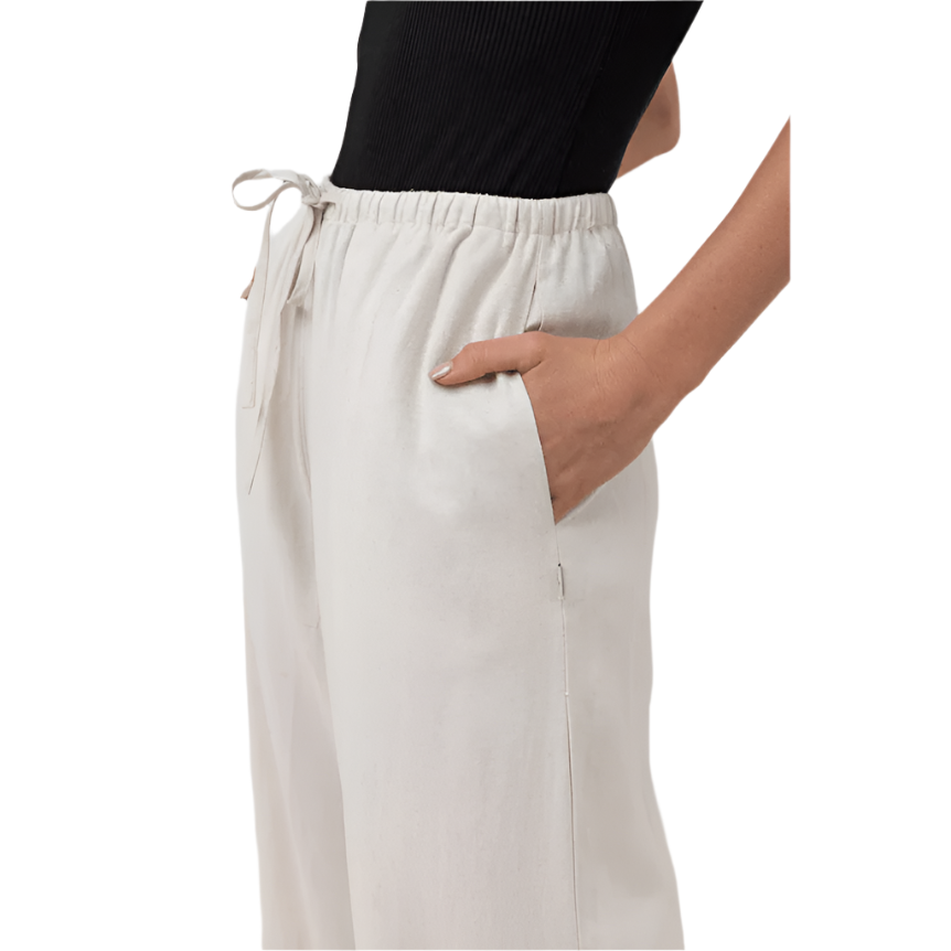 Rhythm - Classic Drawstring Pant - Oat - Velocity 21