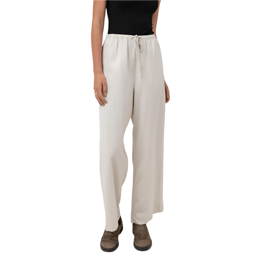 Rhythm - Classic Drawstring Pant - Oat - Velocity 21