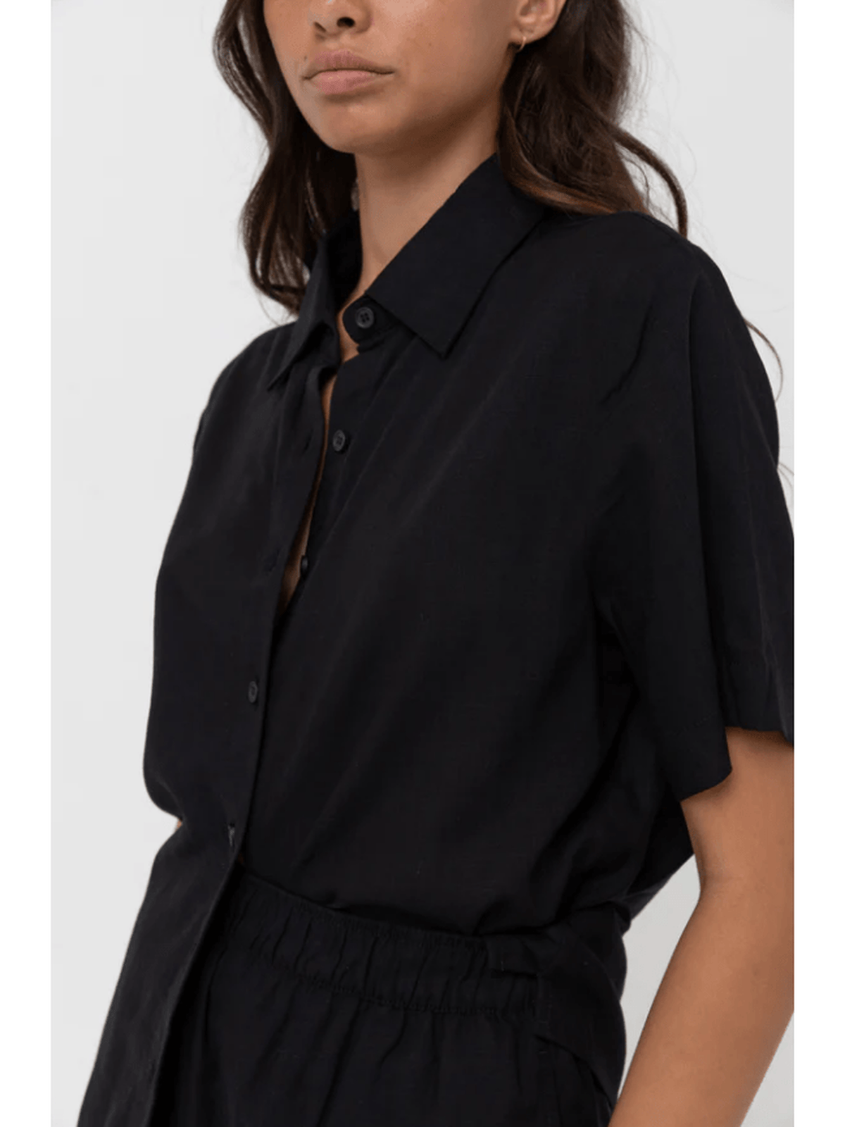 Rhythm - Classic Lounge Shirt - Black - Velocity 21