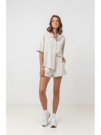 Rhythm - Classic Lounge Shirt - Oat - Velocity 21