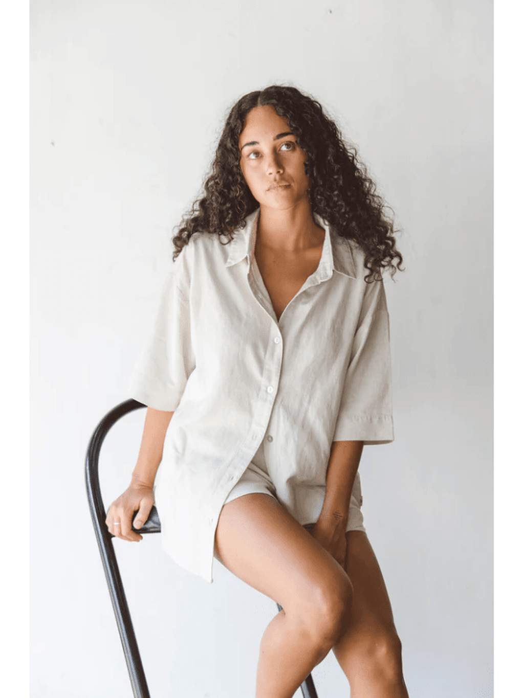 Rhythm - Classic Lounge Shirt - Oat - Velocity 21