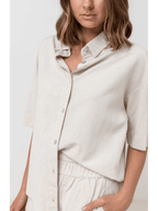 Rhythm - Classic Lounge Shirt - Oat - Velocity 21