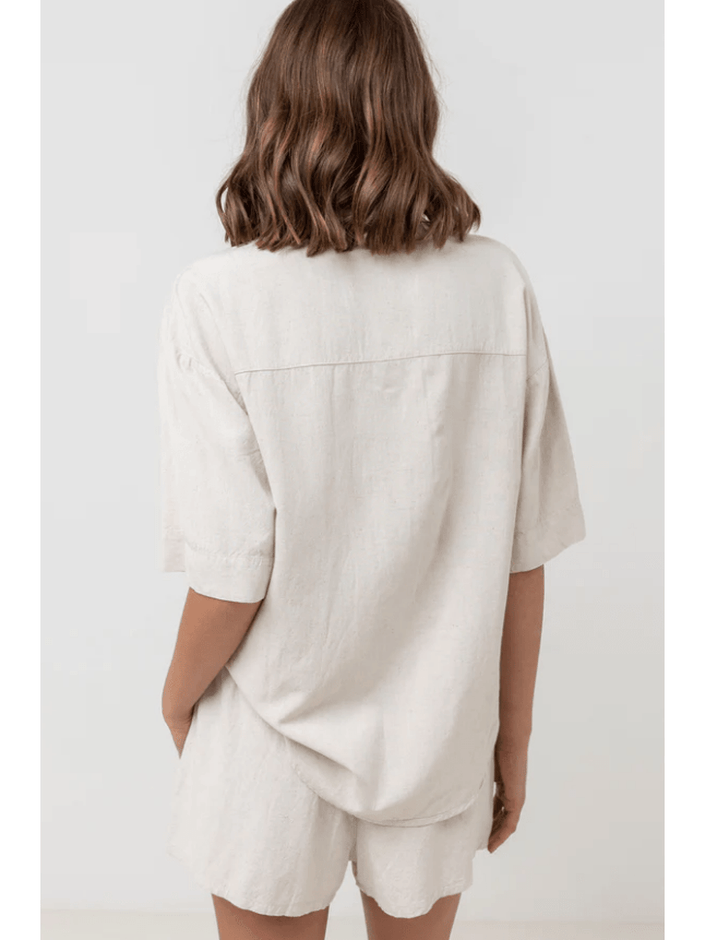 Rhythm - Classic Lounge Shirt - Oat - Velocity 21