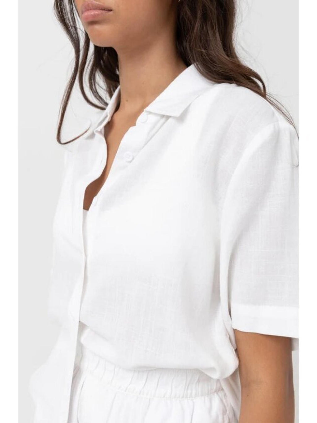 Rhythm - Classic Lounge Shirt - White - Velocity 21
