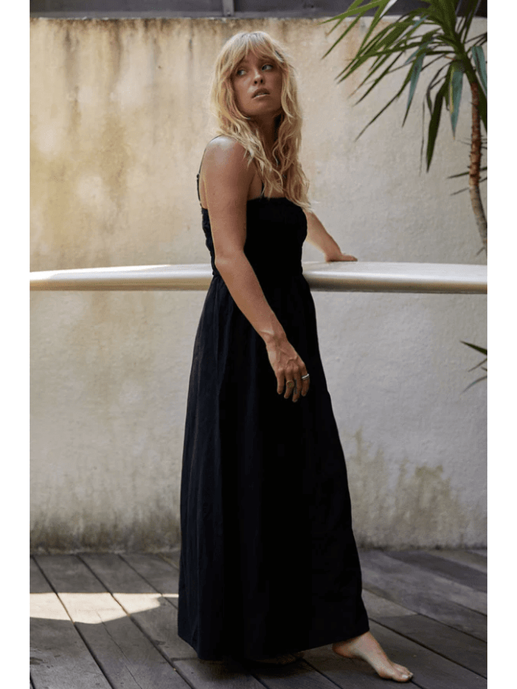 Rhythm - Classic Shirred Midi Dress - Velocity 21