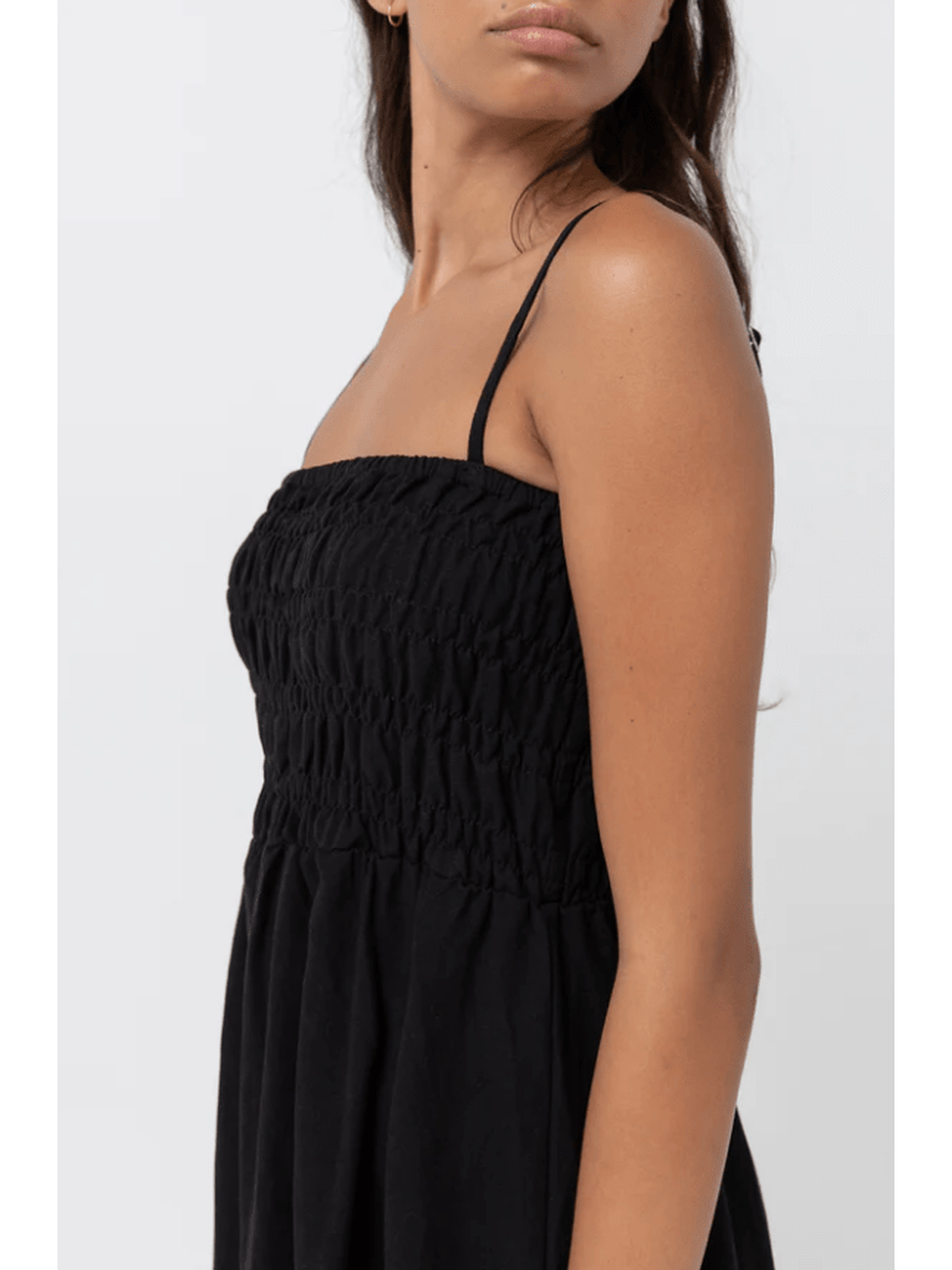 Rhythm - Classic Shirred Midi Dress - Velocity 21