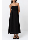 Rhythm - Classic Shirred Midi Dress - Velocity 21