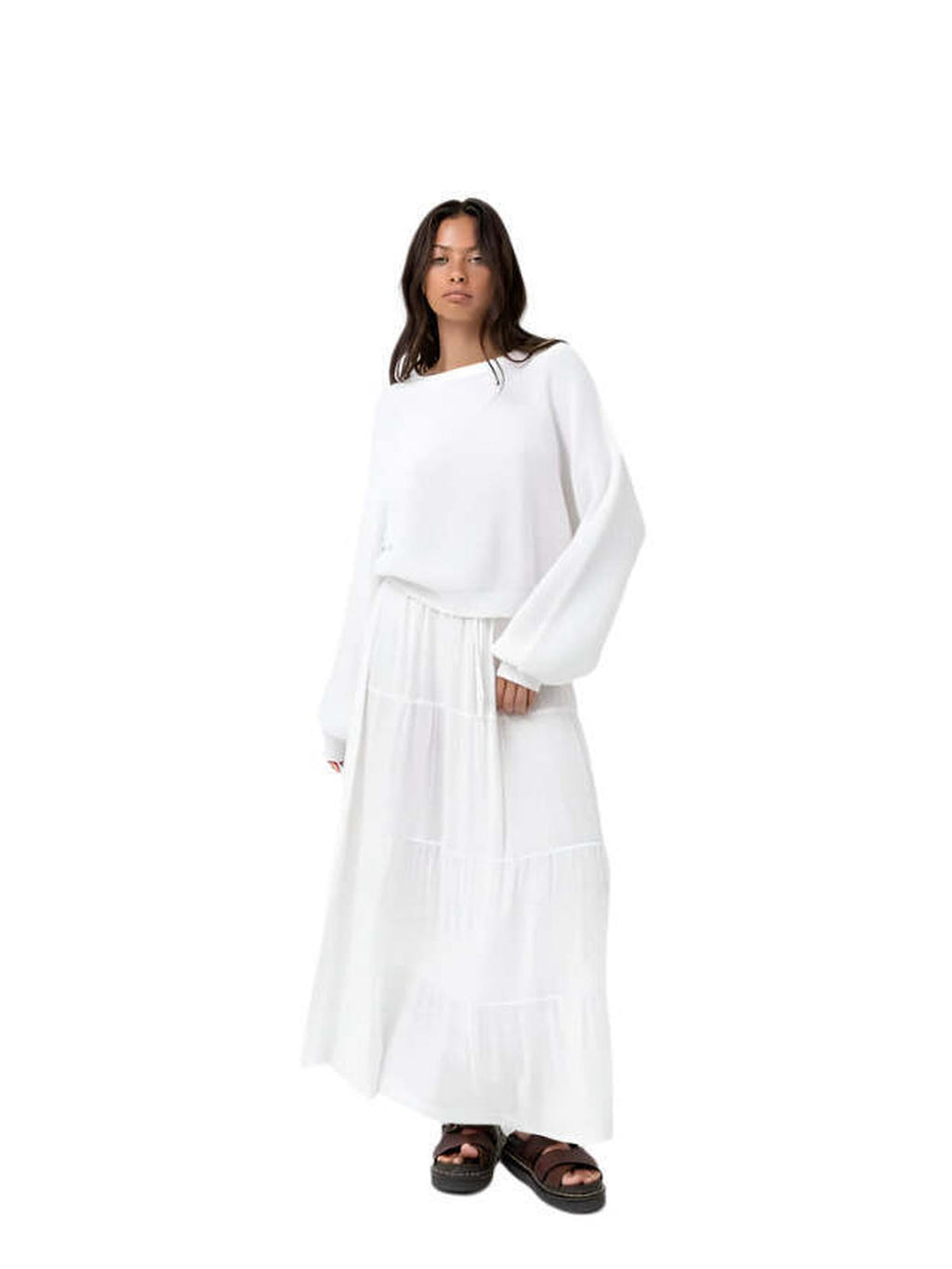 Rhythm - Classic Tiered Maxi Skirt - Velocity 21