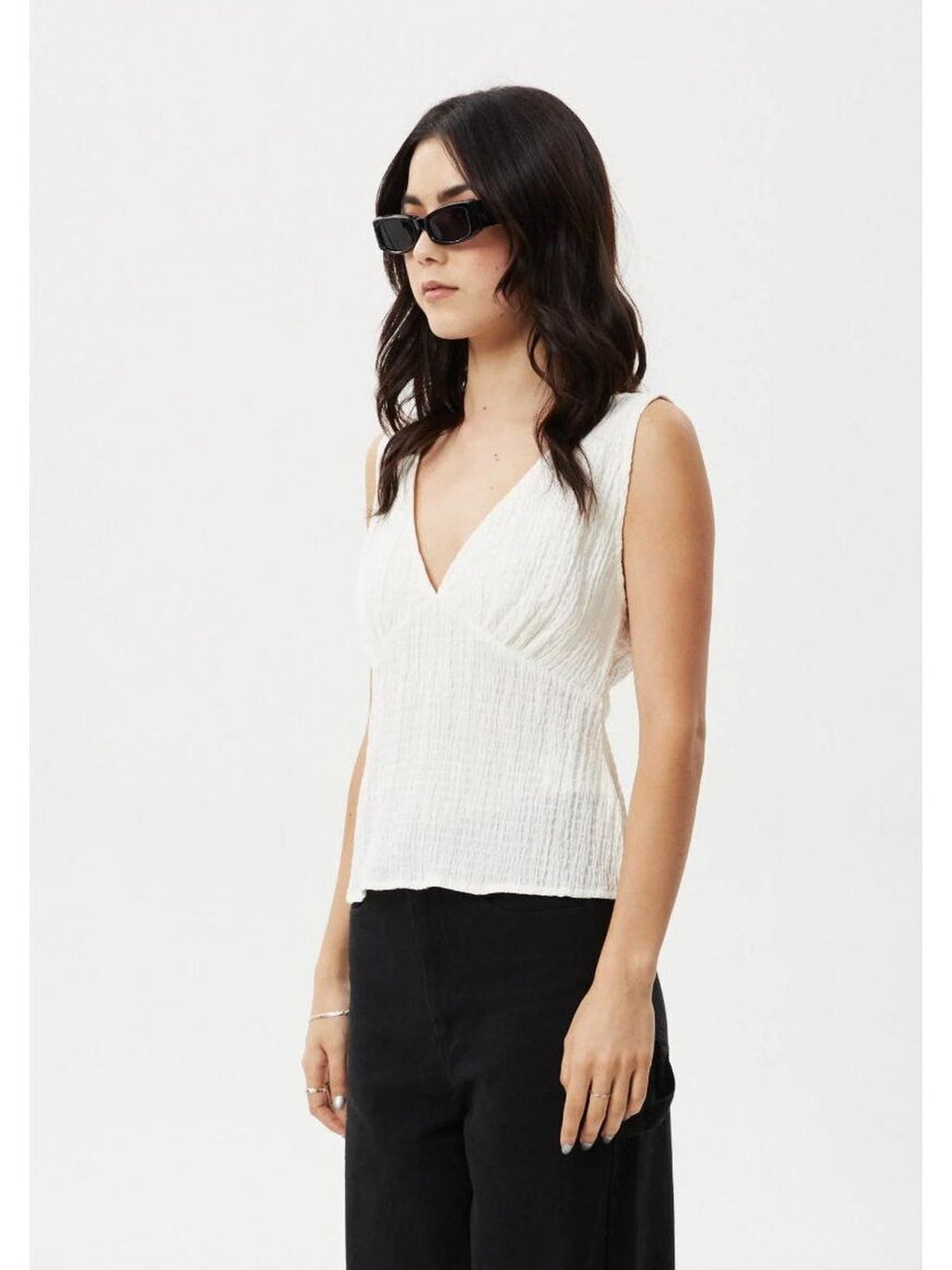 Afends - Focus Hemp Seersucker Top - Velocity 21