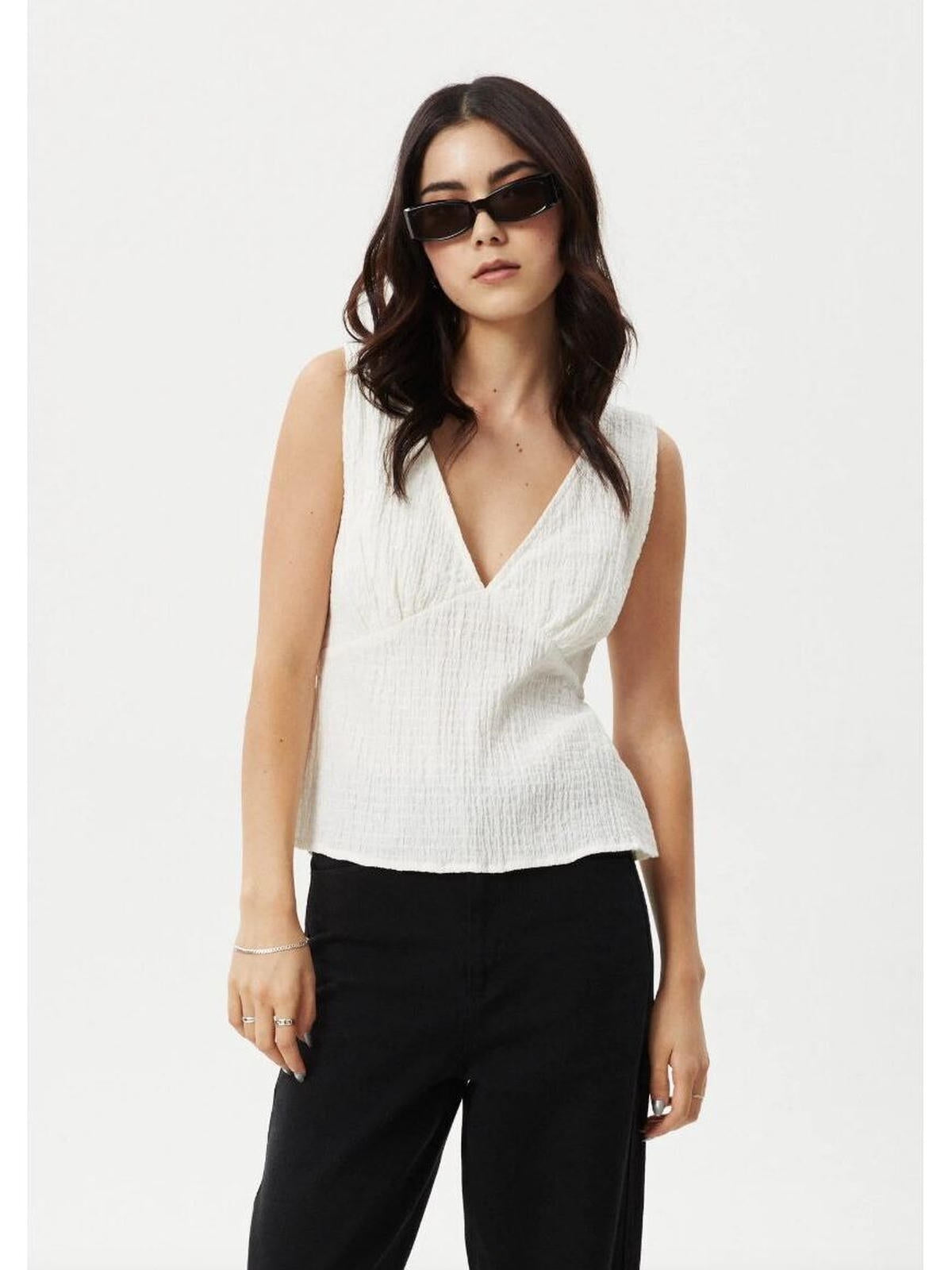 Afends - Focus Hemp Seersucker Top - Velocity 21