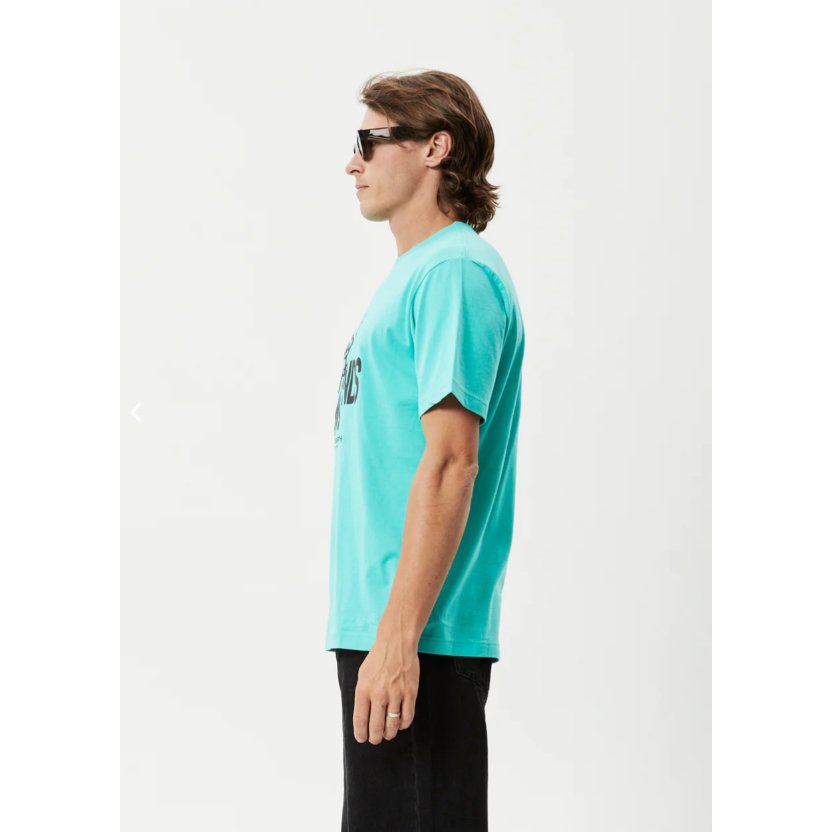 Grooves Recycled Retro Fit Tee - Jade - Afends - Velocity 21