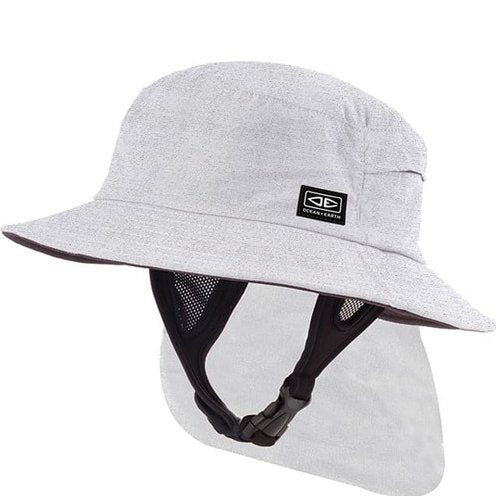 Ocean & Earth - Indo Stiff Peak Surf Hat - White Marle - Velocity 21