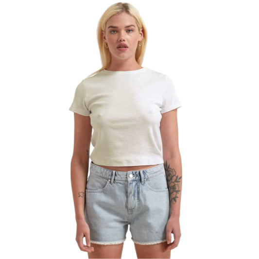 Afends - Isabella Hemp Denim Low Rise Short - Velocity 21