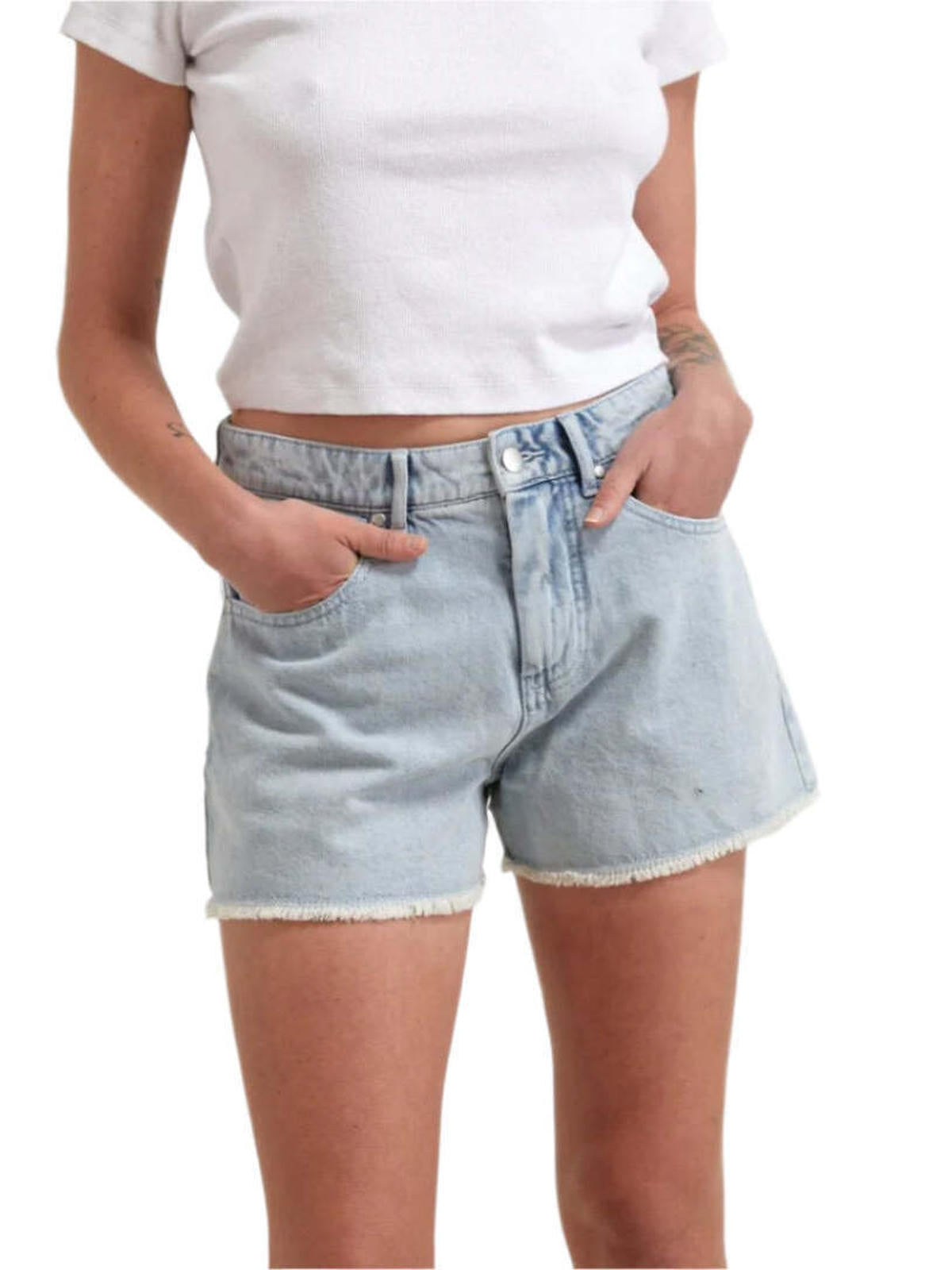 Afends - Isabella Hemp Denim Low Rise Short - Velocity 21