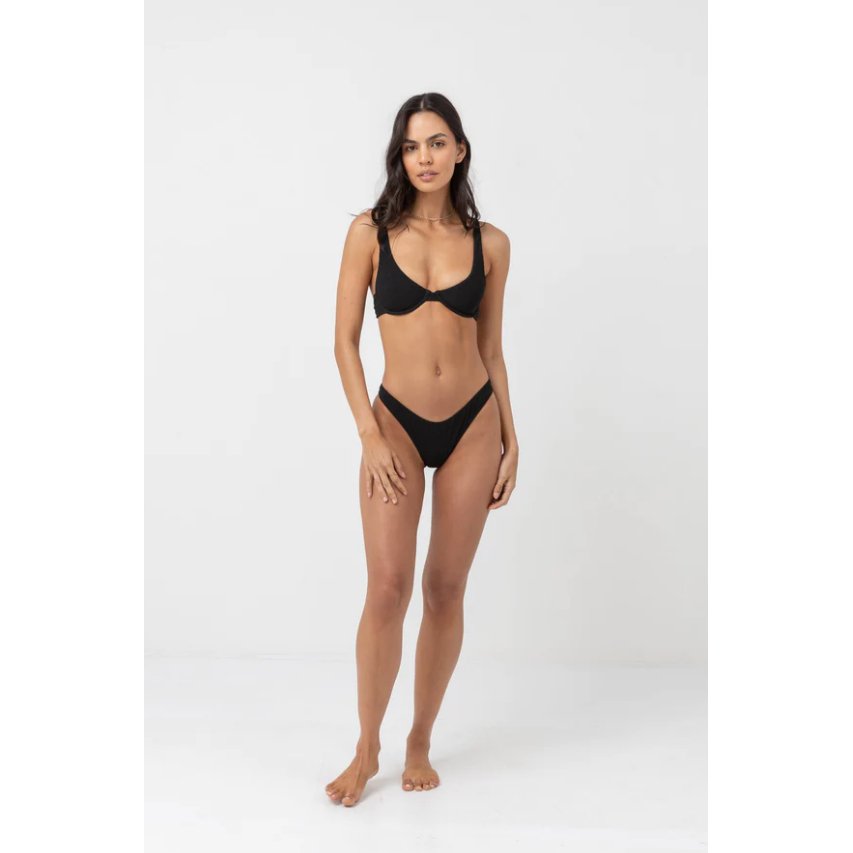 Rhythm - Isla Rib Eco Tie Side Hi Cut Pant - Velocity 21