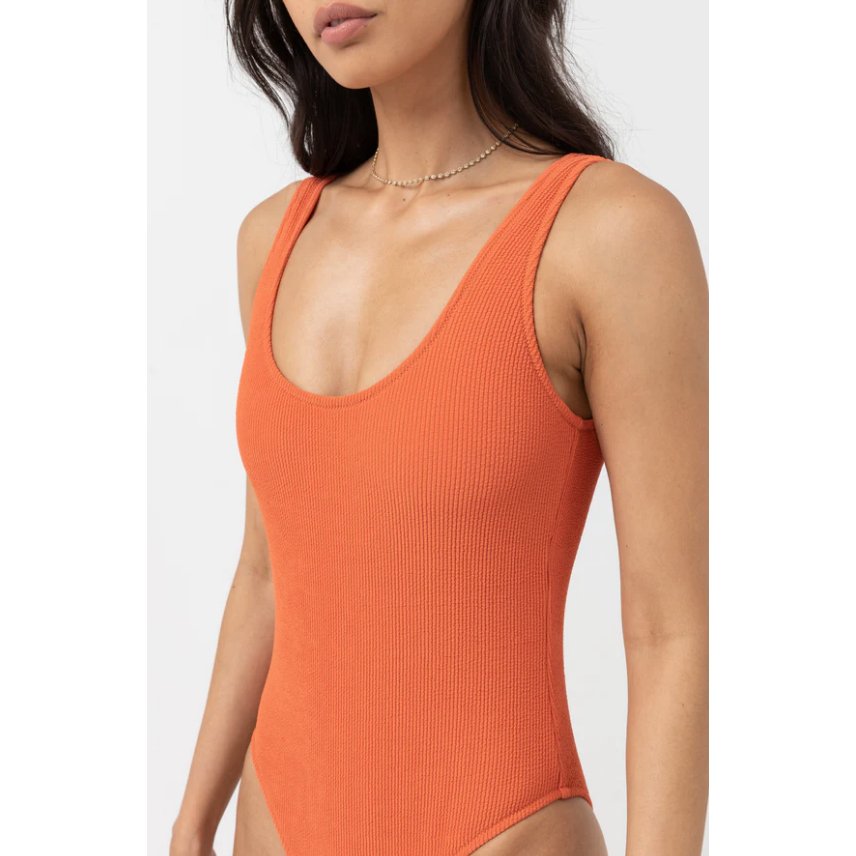 Rhythm - Isla Rib Scoop Neck One Piece - Velocity 21