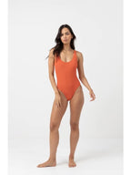 Rhythm - Isla Rib Scoop Neck One Piece - Velocity 21