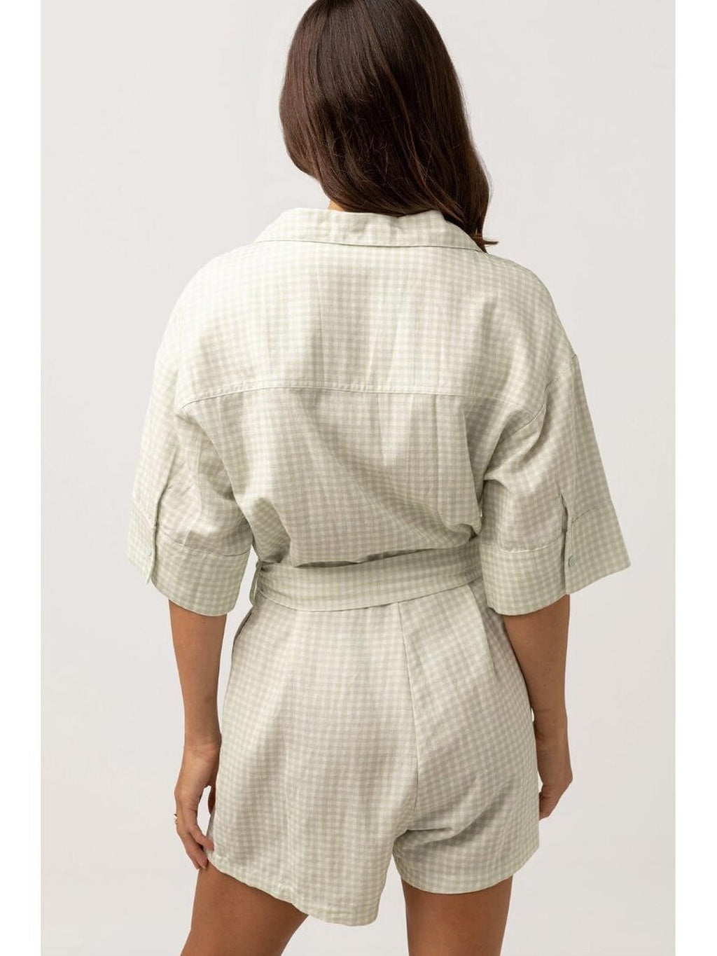 Rhythm - Maisy Check Vacay Romper - Velocity 21