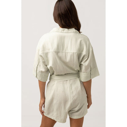 Rhythm - Maisy Check Vacay Romper - Velocity 21