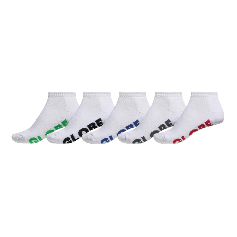 Globe - Mens White Stealth Sock - 5 Pack - Velocity 21