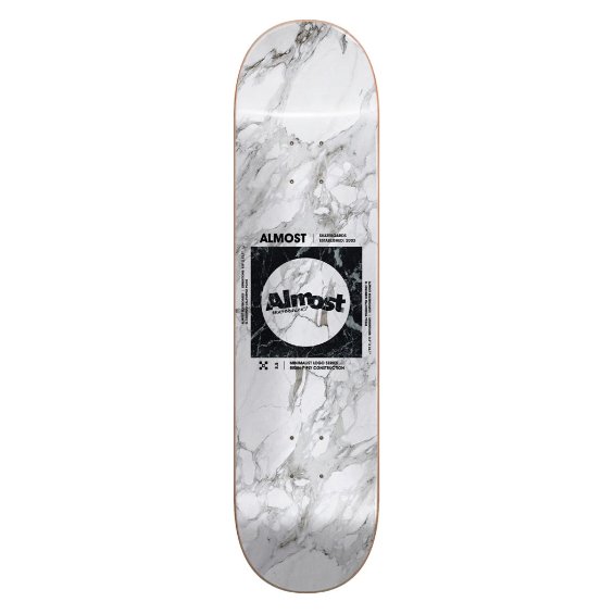 Almost - Minimalist R7 Deck - White - 8.5" - Velocity 21