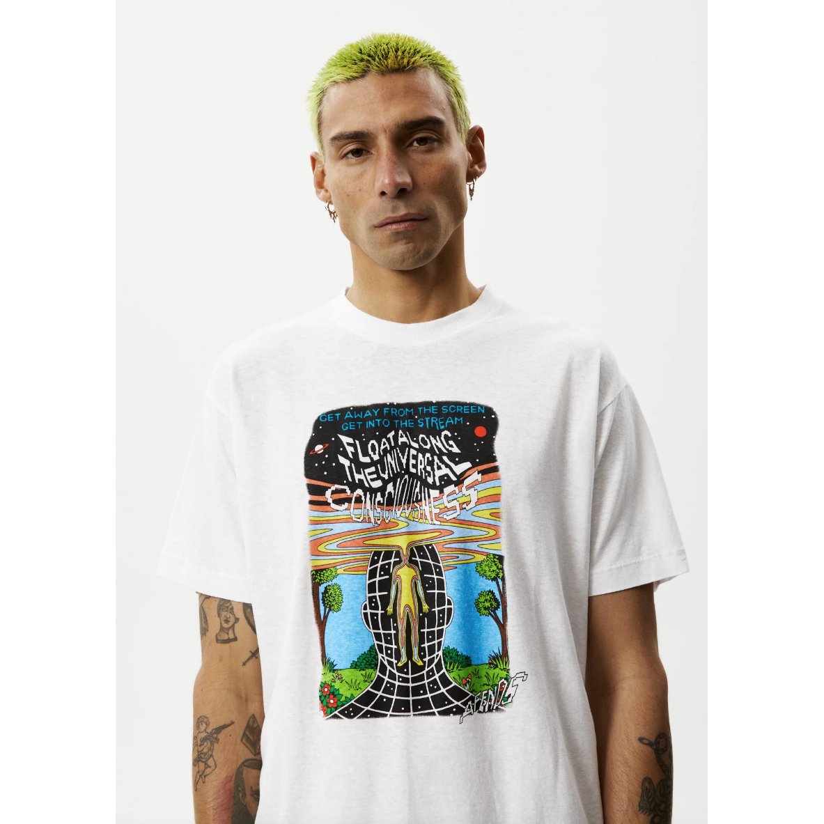 Afends - Next Level Hemp Boxy Fit Tee - Velocity 21