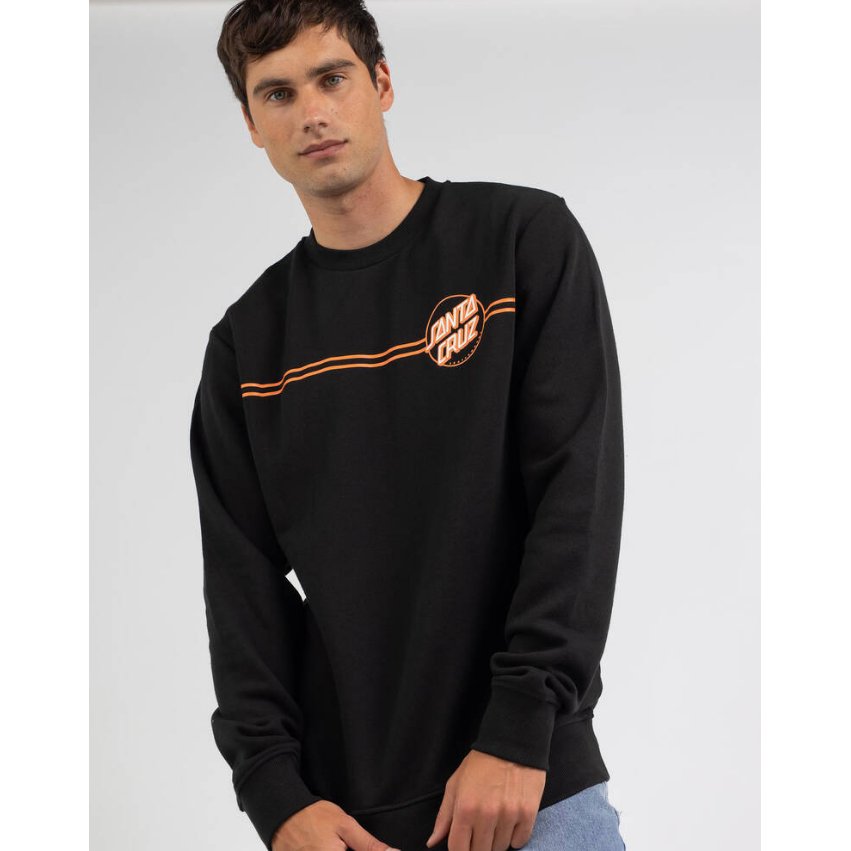 Santa Cruz - No Fill Dot Stripe Crew Neck Sweater - Velocity 21