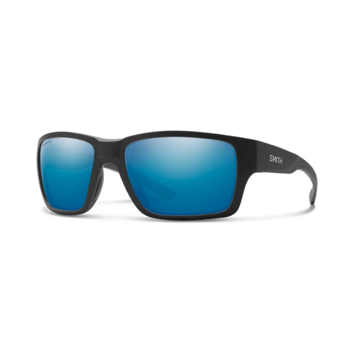 Smith - Outback - Velocity 21 Matte Black + Blue Mirror ChromaPop Polarised