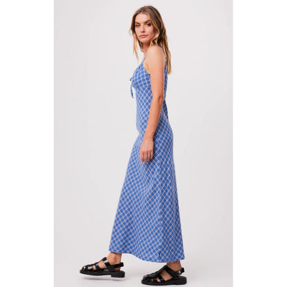 Afends - Porcelain Hemp Check Maxi Dress - Velocity 21