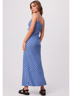 Afends - Porcelain Hemp Check Maxi Dress - Velocity 21