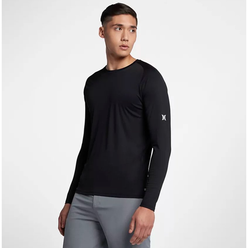 Hurley - Quick-Dry Long Sleeve Rash Vest - Black - Velocity 21