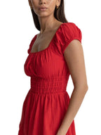 Rhythm - Raya Cap Sleeve Mini Dress - Red Sand - Velocity 21