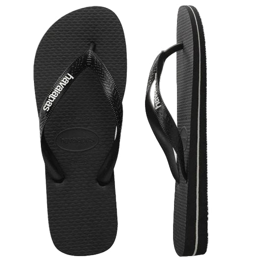Havaianas - Rubber Logo - Black/White - Velocity 21
