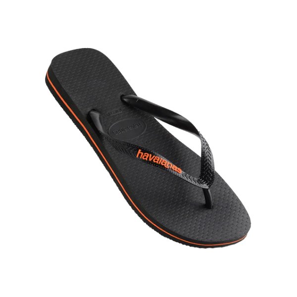 Havaianas - Rubber Logo - Orange/Black - Velocity 21
