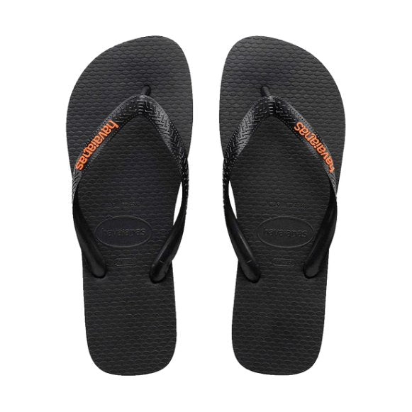 Havaianas - Rubber Logo - Orange/Black - Velocity 21