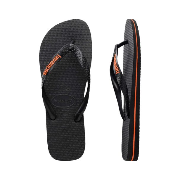 Havaianas - Rubber Logo - Orange/Black - Velocity 21