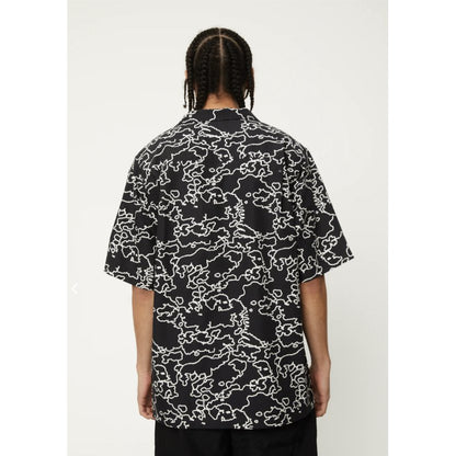 Afends - Script Recycled Cuban Short Sleeve Shirt - Velocity 21