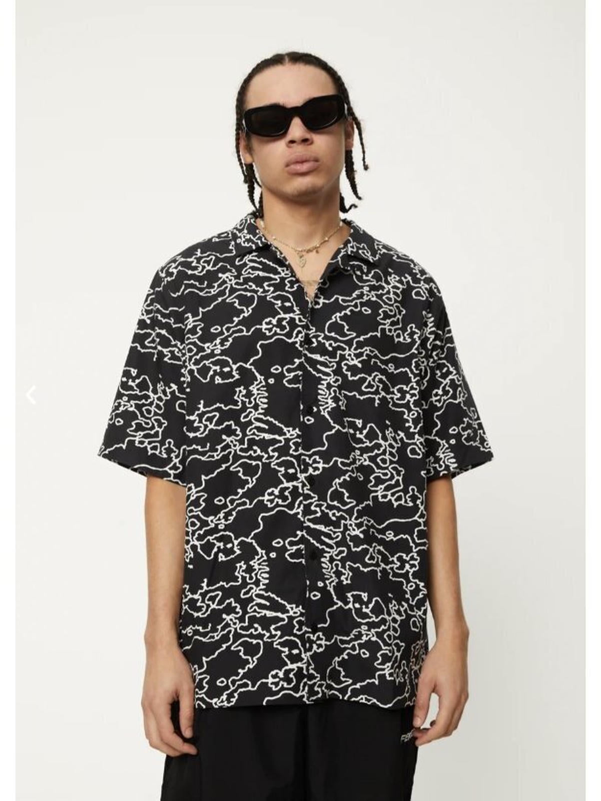 Afends - Script Recycled Cuban Short Sleeve Shirt - Velocity 21