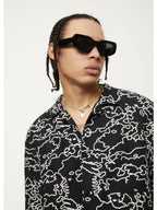 Afends - Script Recycled Cuban Short Sleeve Shirt - Velocity 21