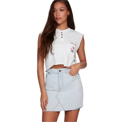 RVCA - Siena High Rise Denim Skirt - Velocity 21