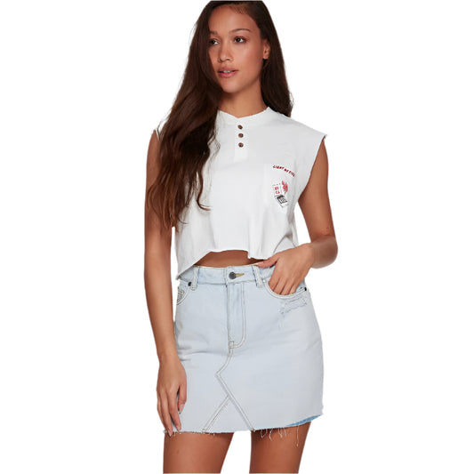 RVCA - Siena High Rise Denim Skirt - Velocity 21