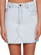 RVCA - Siena High Rise Denim Skirt - Velocity 21