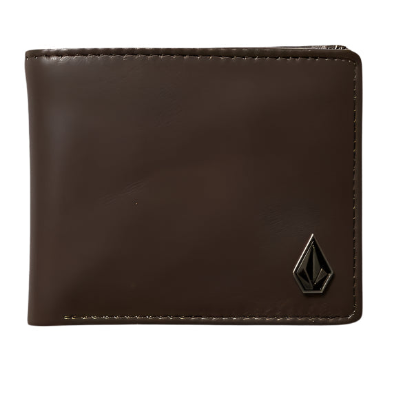 Volcom - Single Stone Leather Wallet - Brown Stone - Velocity 21